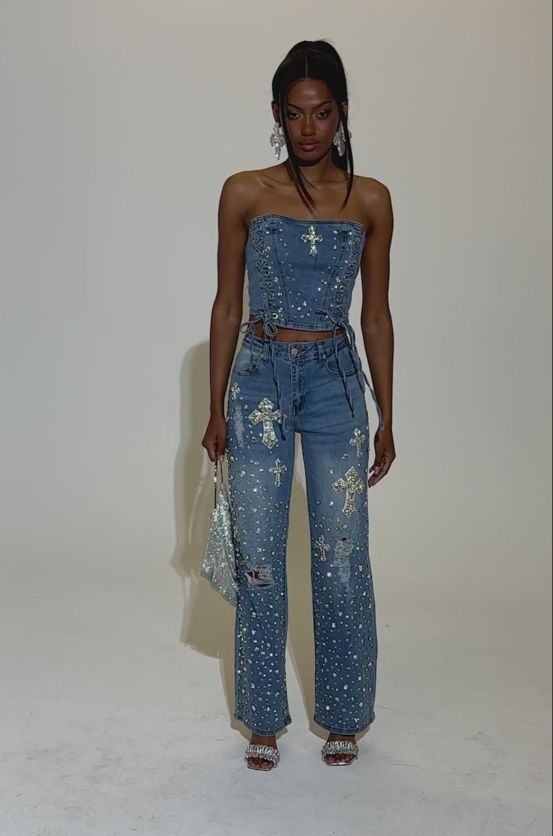 【AAKE】STEADY ROLL-UP DENIM PT Eastside Loose Cuff in All Mine Vintage – Daze Denim