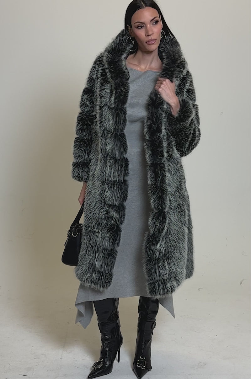 SNOW BUNNY HOODED FAUX FUR COAT – AKIRA