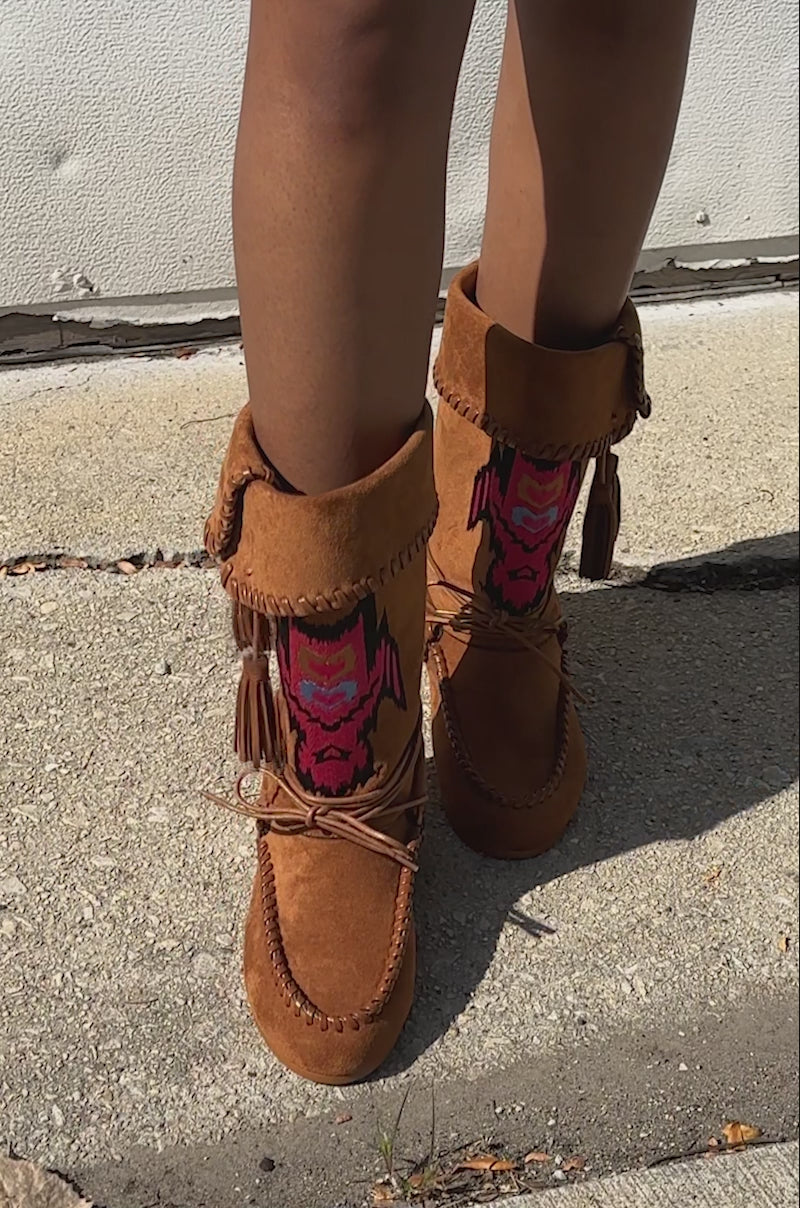 AZALEA WANG WERET CHESTNUT FLAT BOOTIE – AKIRA