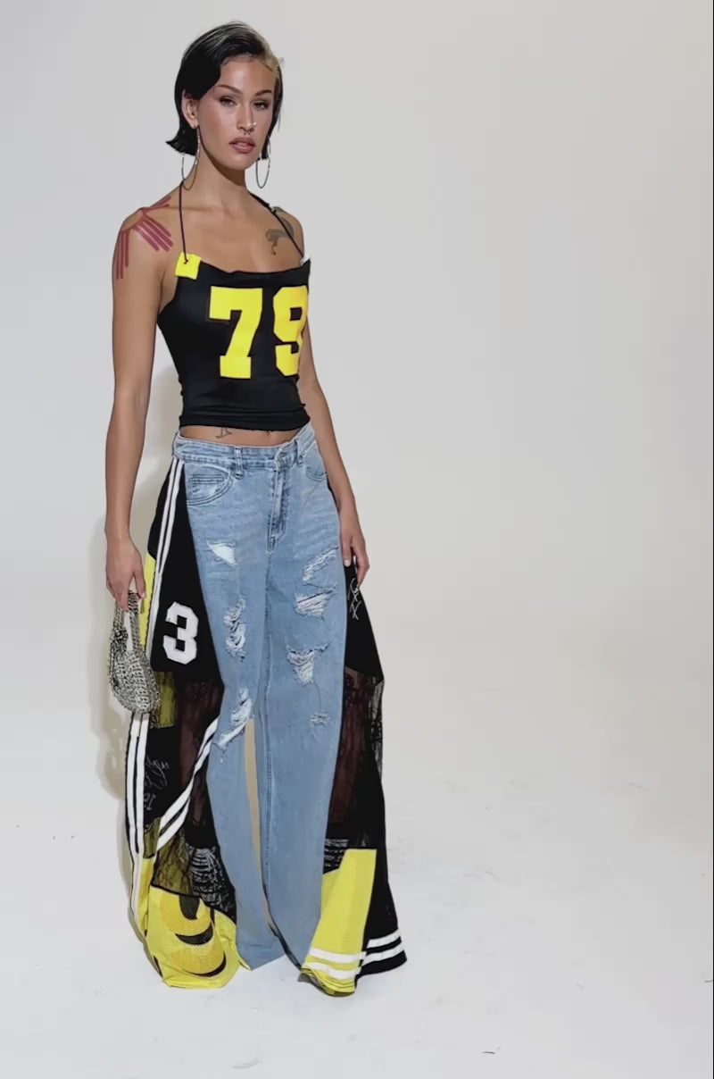 AKIRANAKA アキラナカ 切替 ドッキング ダルメシアン柄 シャツ 36 GAME TIME DECISION JERSEY – AKIRA
