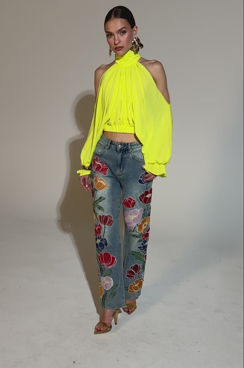 yilon made Sidelace piony tops イロン JANICE TOP - TL1070U – dRA