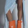 AZALEA WANG TORRE ORANGE OPEN TOE SANDAL BOOT