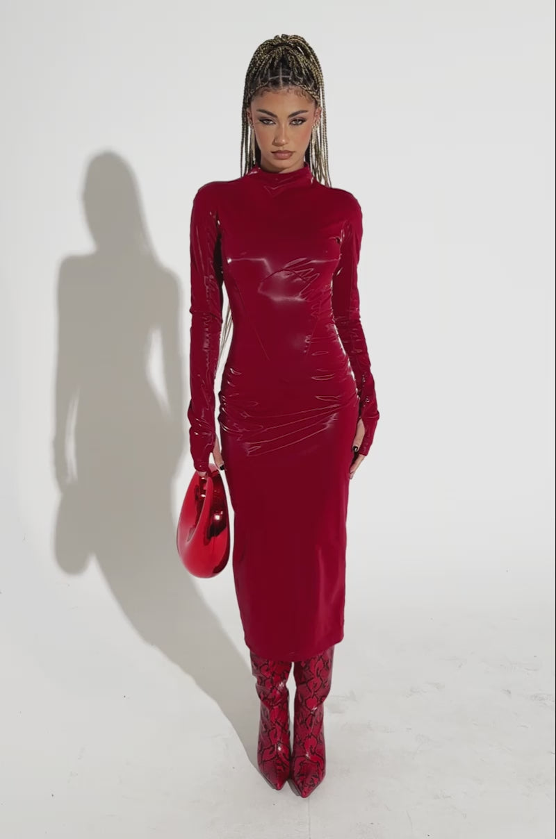 amazon red leather dress The Red Lace Dress in Picasso Red 6 / Picasso Red / Lambskin Leather The minimalist elegance of this dress makes it the perfect choice for any occasion where you want an extra boost of sexy confidence VIXEN DRESS / SIMPLY RED