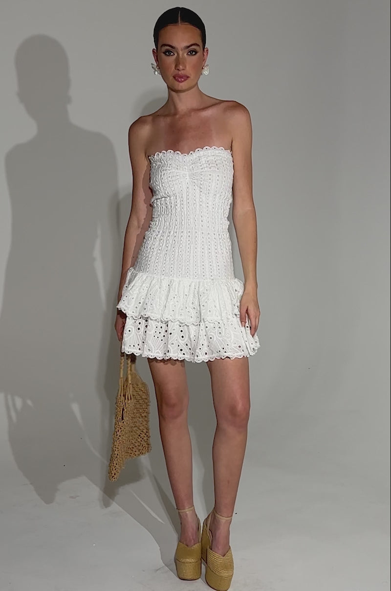 ワンピース Youran Mini Dress Ser.o.ya Deniz Mesh Mini Dress | Saks Fifth Avenue