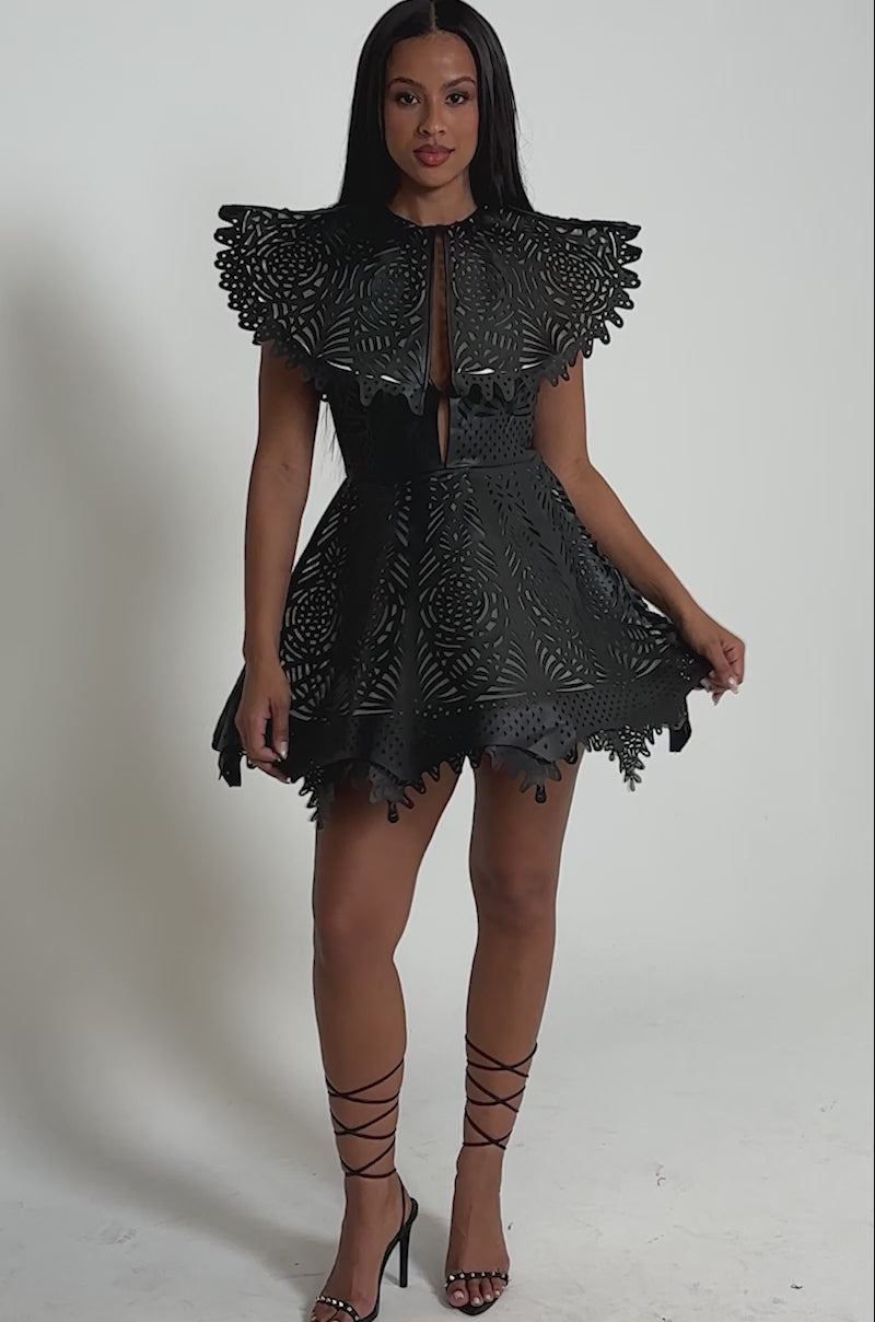 URBAN EDGE MINI COLLARED DRESS  AKIRA