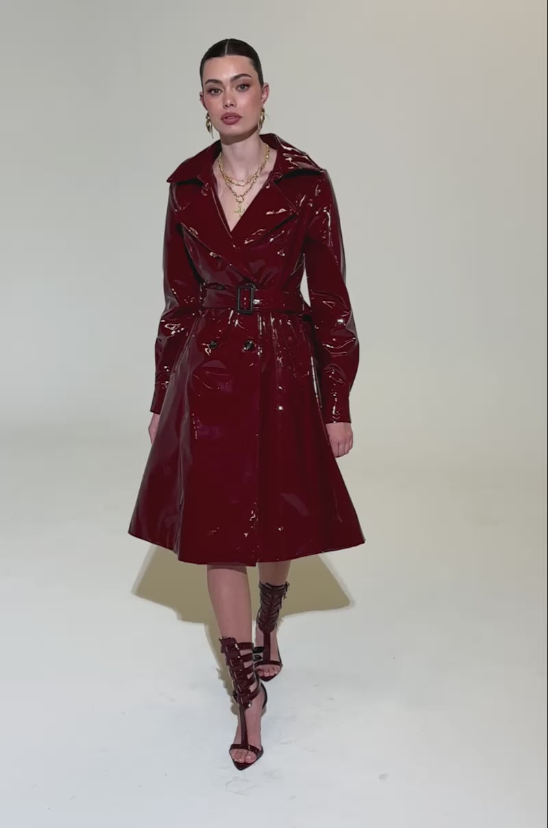 MITICA PATENT TRENCH COAT – AKIRA