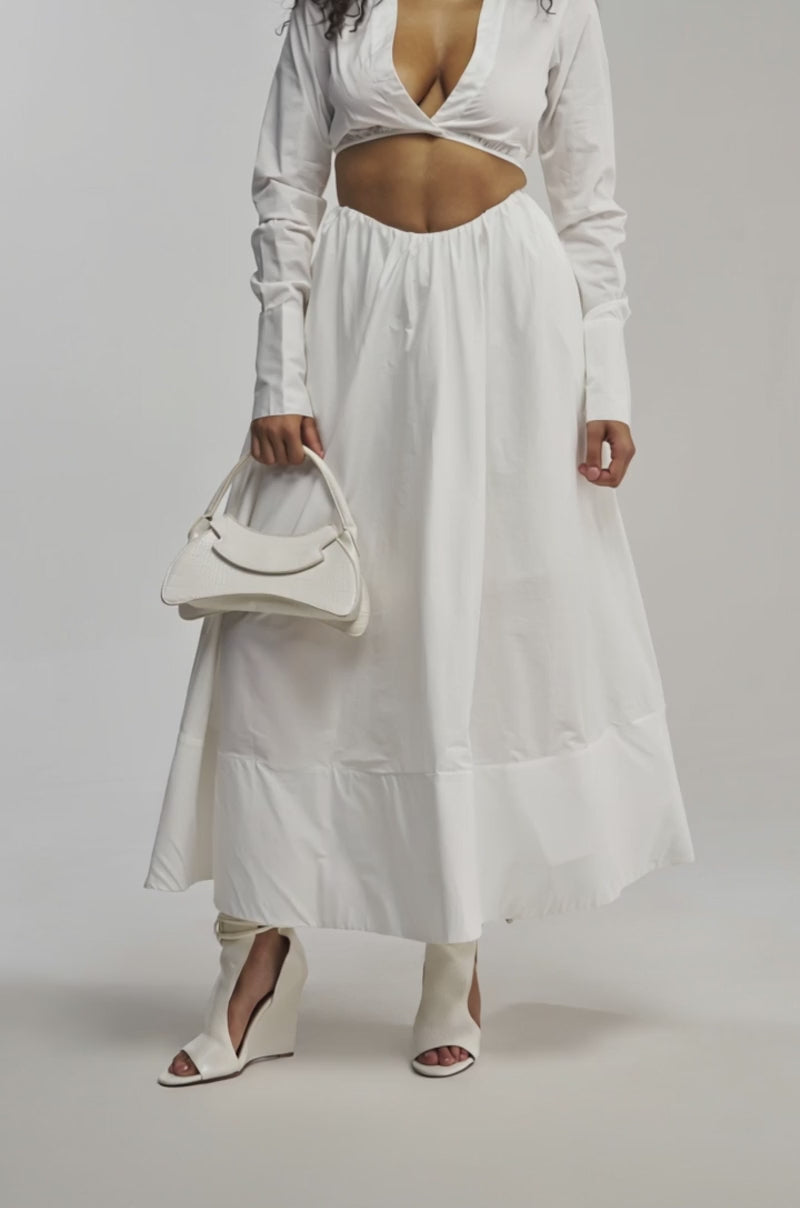 Video of woman modeling the LETS GO PARTY MAXI SKIRT 