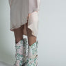 AZALEA WANG BROCADE BLUSH WESTERN BOOTIE