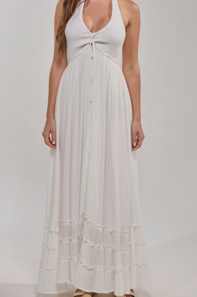 THIS IS MY DATE MAXI DRESS IN WHITE – AKIRA