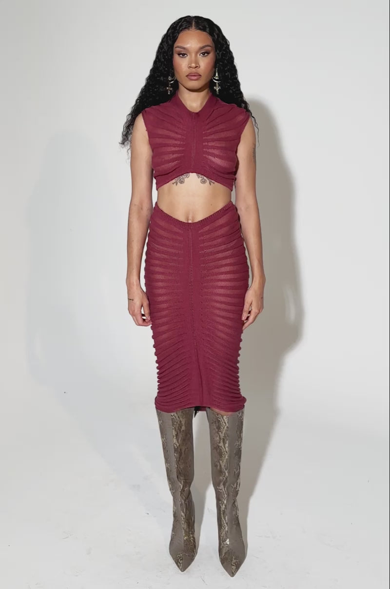 CLEO SEMI SHEER MAXI SKIRT – AKIRA