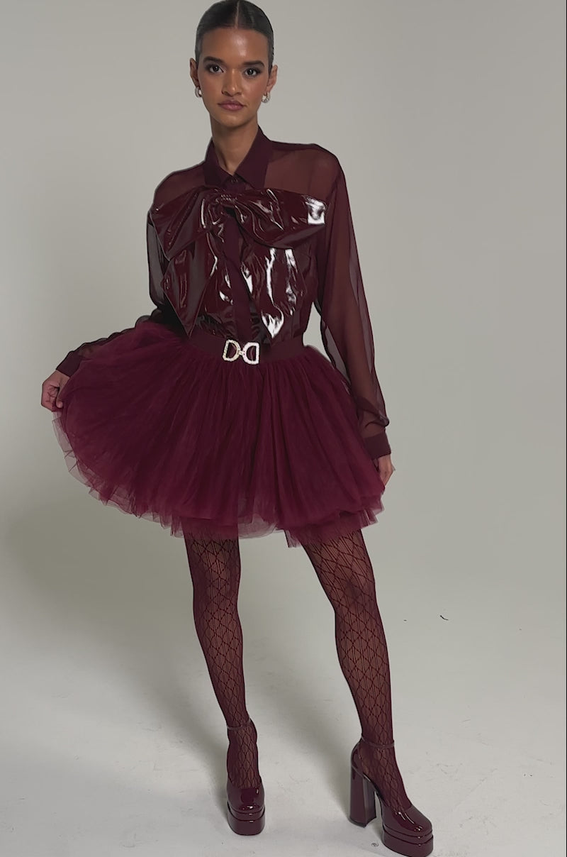 extreme mini dress AKIRA Extreme Mesh Mini Skirt