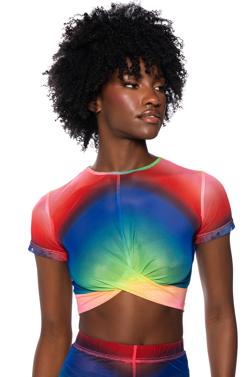 Front View Pride Effect Short Sleeve Tee