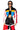 Front View Prim Faux Leather Racing Puffer