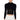 Front View Prime Time Long Sleeve Mock Neck Sweater In Black