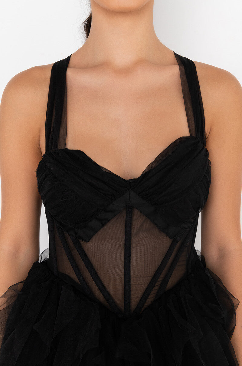 Full View Princess Ish Tulle Mini Dress