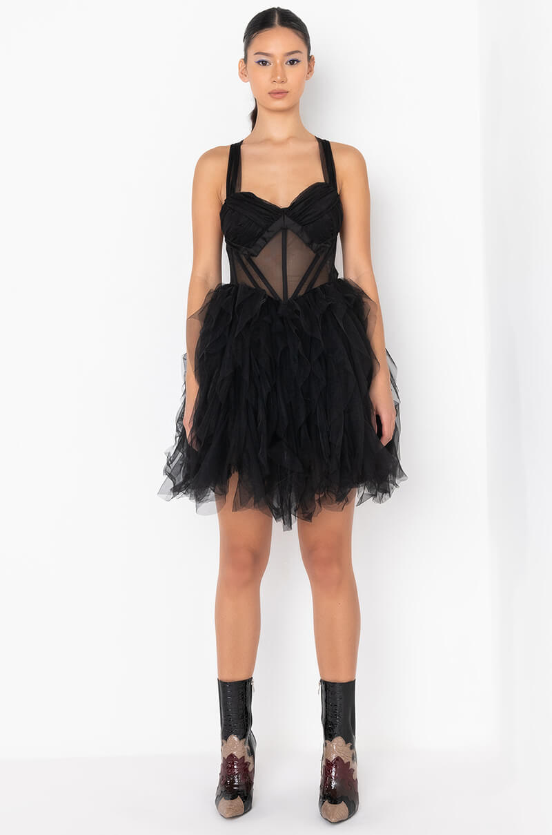 Extra View Princess Ish Tulle Mini Dress