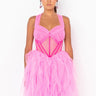 Front View Princess Ish Tulle Mini Dress