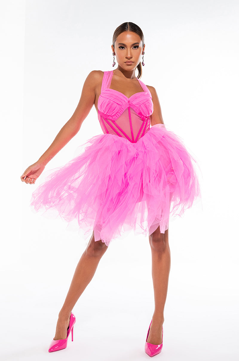 Extra View Princess Ish Tulle Mini Dress