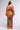 Extra View Princess Orange Printed Wide Leg Jumpsuit