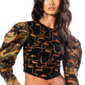 Front View Printed Camo Sweatshirt