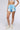 Front View Printed Denim High Waist Short