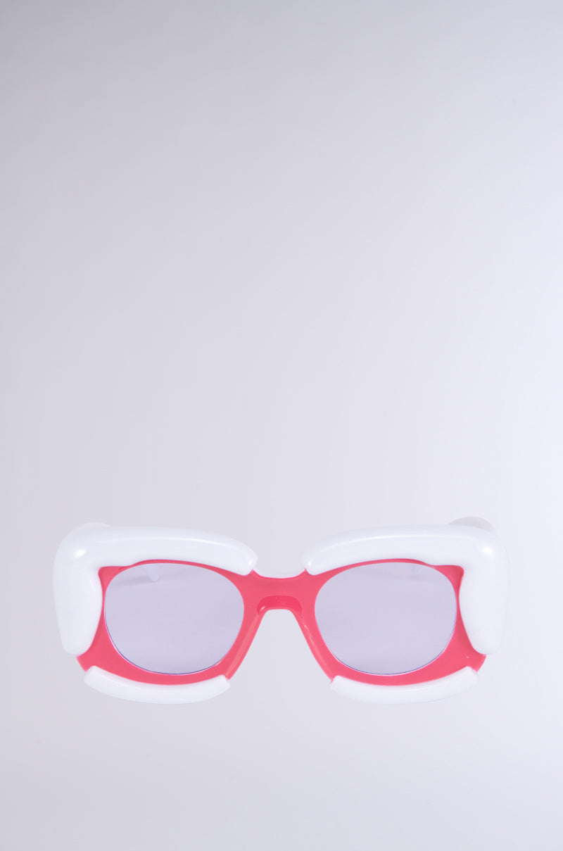 Side View Protect Ya Energy Glasses In Red