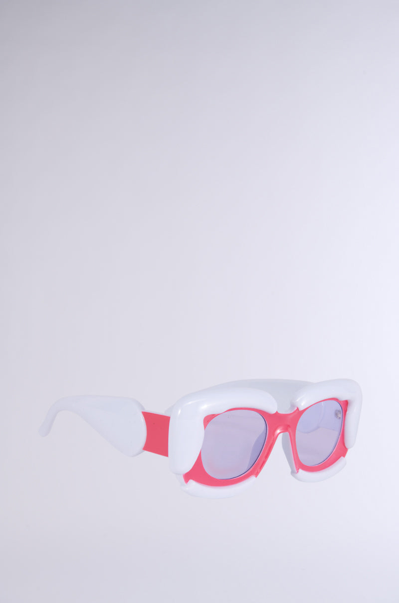 Back View Protect Ya Energy Glasses In Red