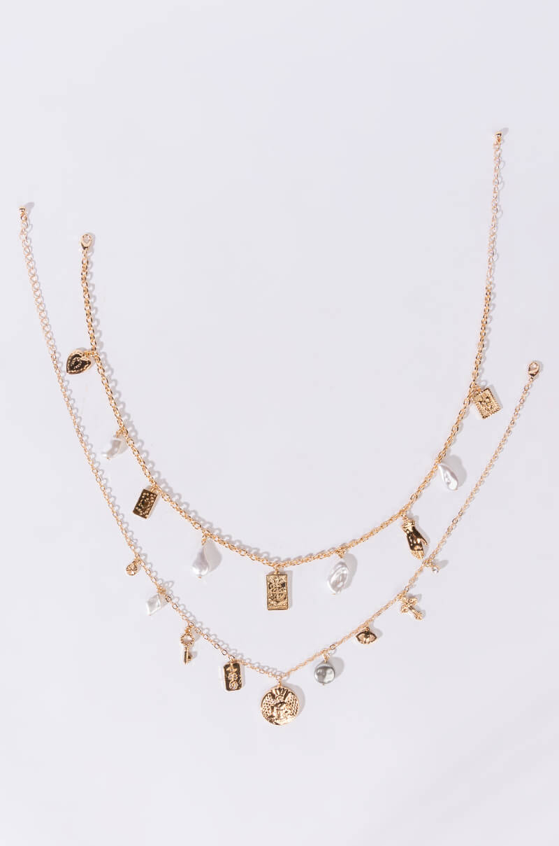 Side View Protection Spell Necklace Set