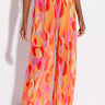 Front View Psychedelic Wide Leg Mesh Pant