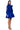 Detail View Puff Sleeve Drop Waist Mini Dress In Royal Blue