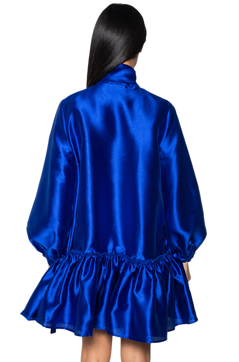 PUFF SLEEVE DROP WAIST MINI DRESS AKIRA PUFF SLEEVE DROP WAIST MINI DRESS AKIRA