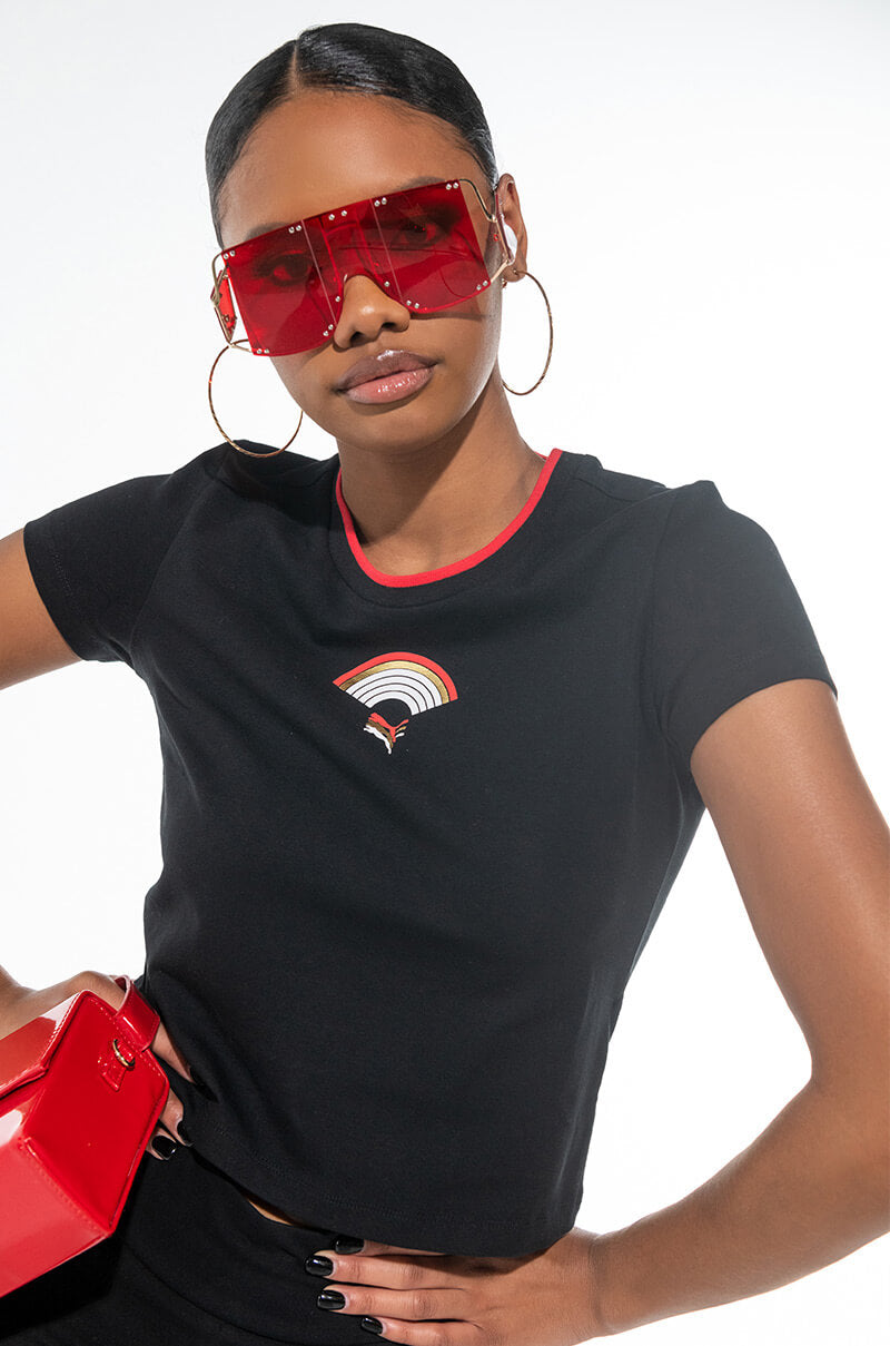 Front View Puma Intl Fitted Tee