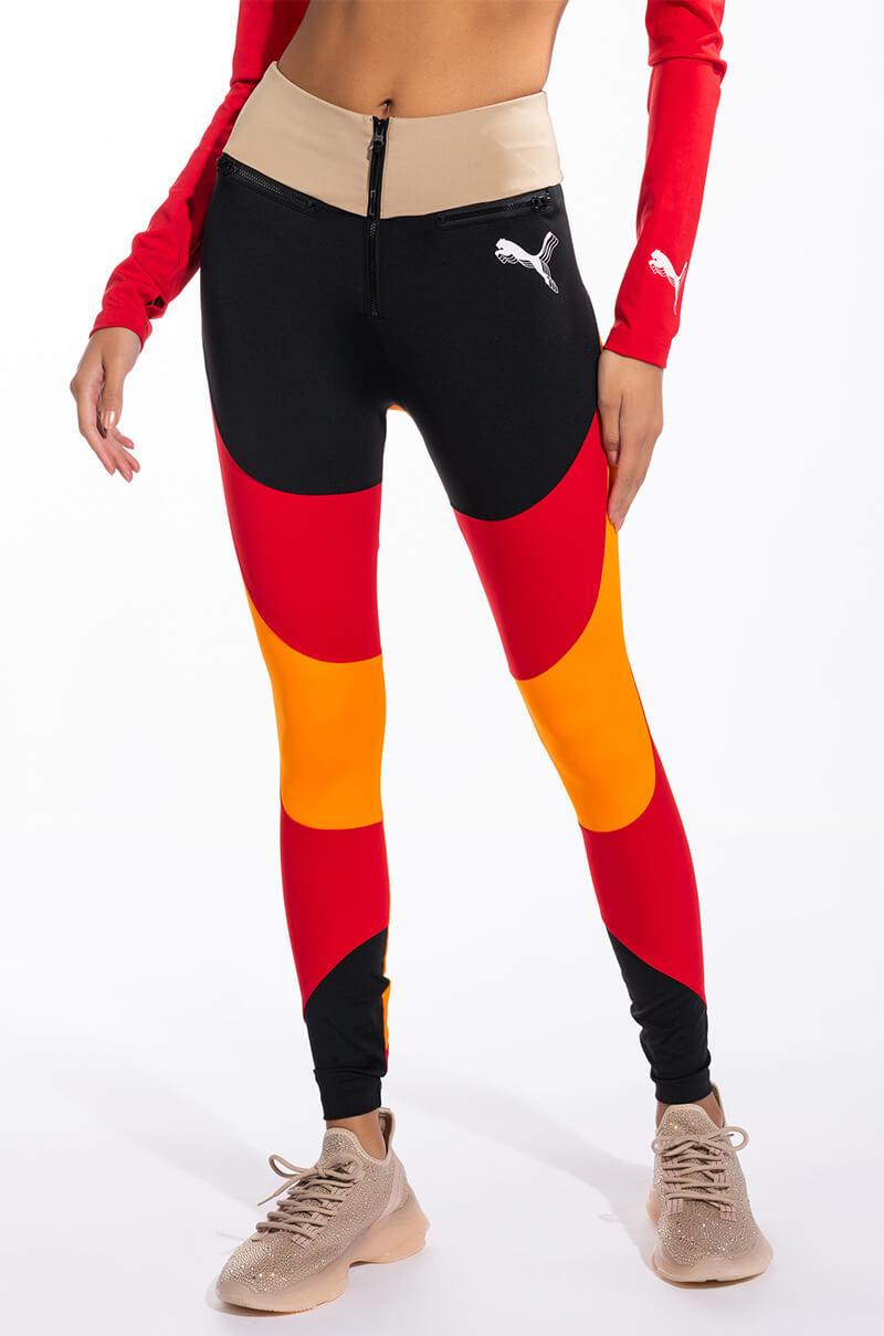 Front View Puma Multi Color Love Legging