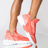 Front View Puma Provoke Xt Untamed Floral Sneaker in Pink