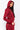 Back View Puma X Charlotte Olympia Cropped Full Zip Hoodie in Red Dalia