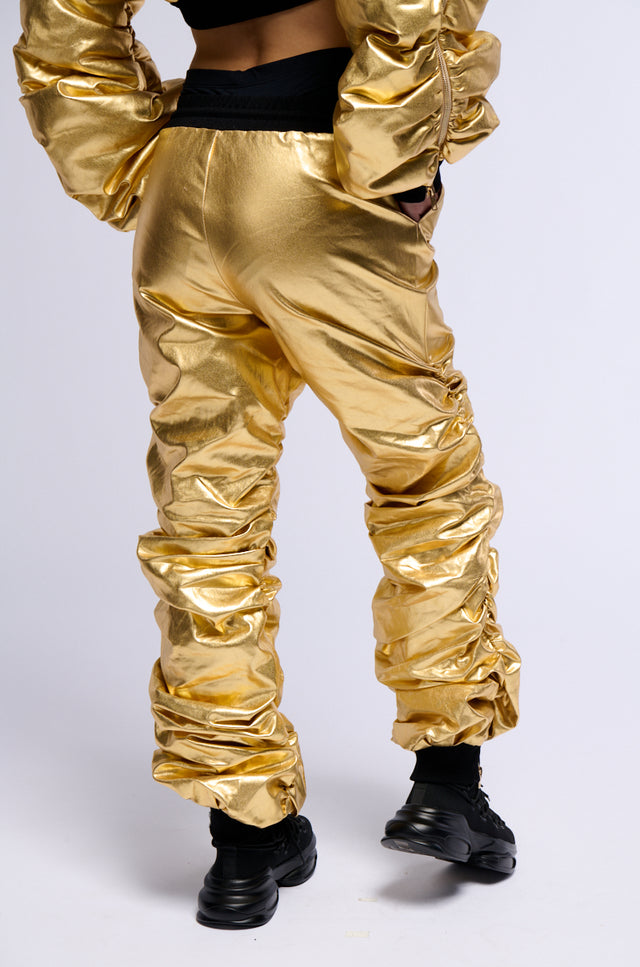 Metallic Silver Glam Jogger main image 1