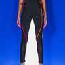 Front View Put In Work Mesh Panel Cutout Legging