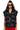 Front View Quantic Pu Woven Vest In Black