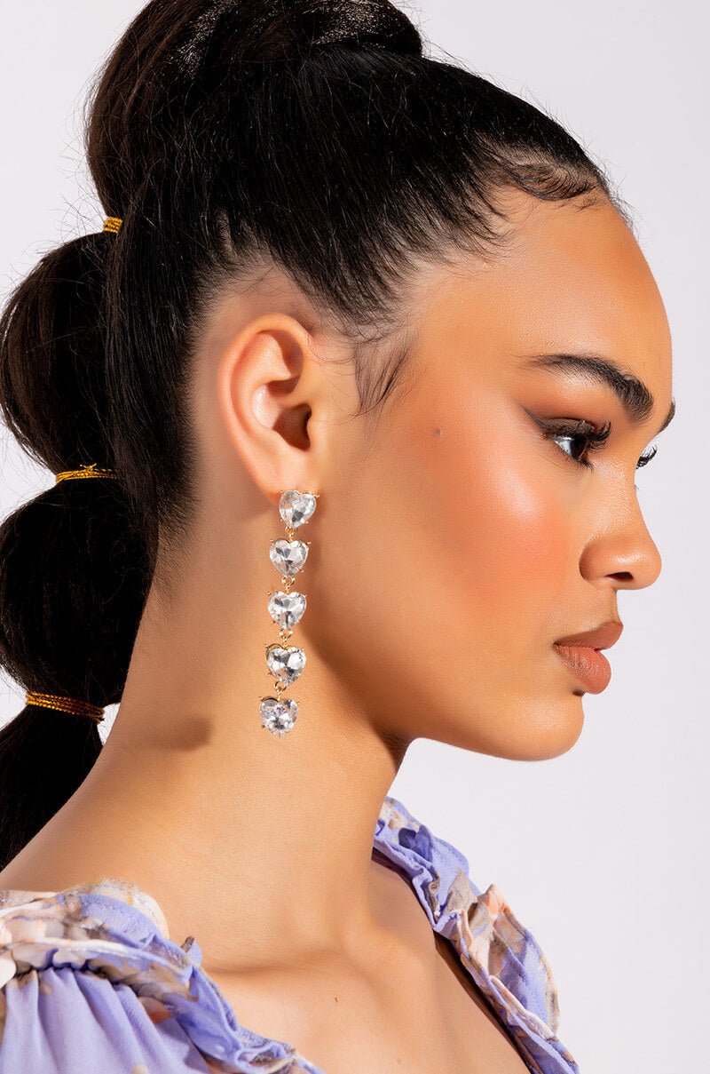 Front View Queen Of Hearts Earrings