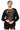 Front View Queen Of Hearts Lace Detail Pullover Sweatshirt