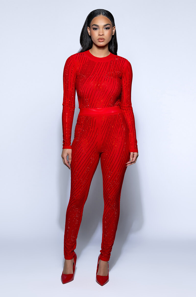 Extra View Queen Of Love Rhinestone Legging