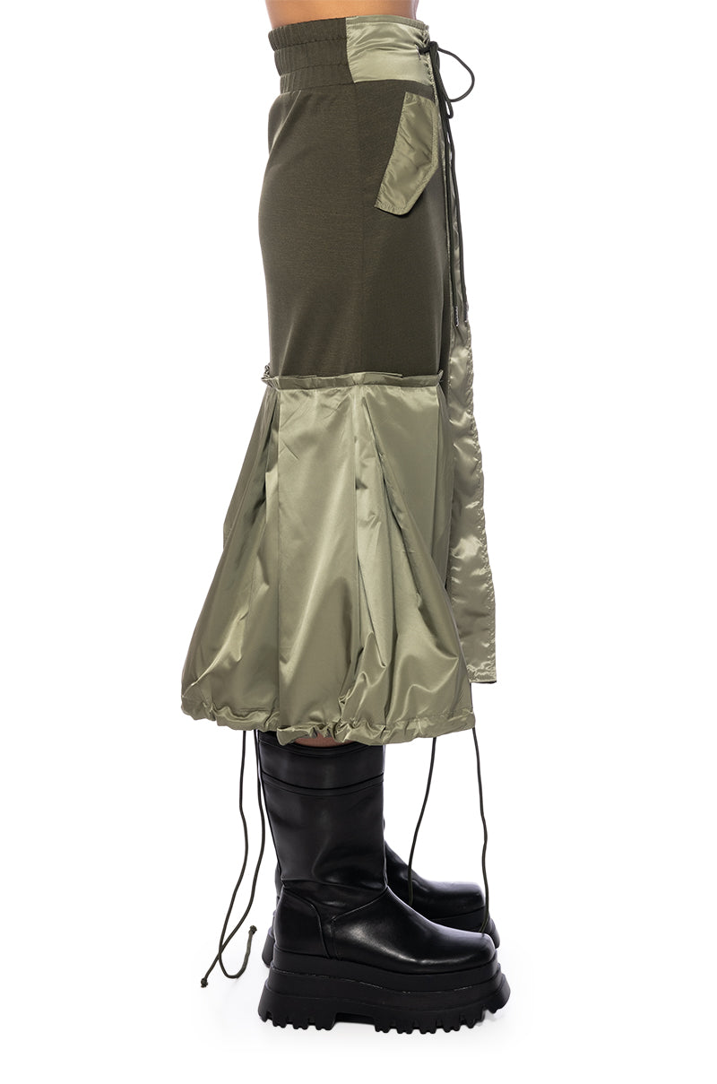 Extra View Quincy Color Blocked Midi Skirt view 12