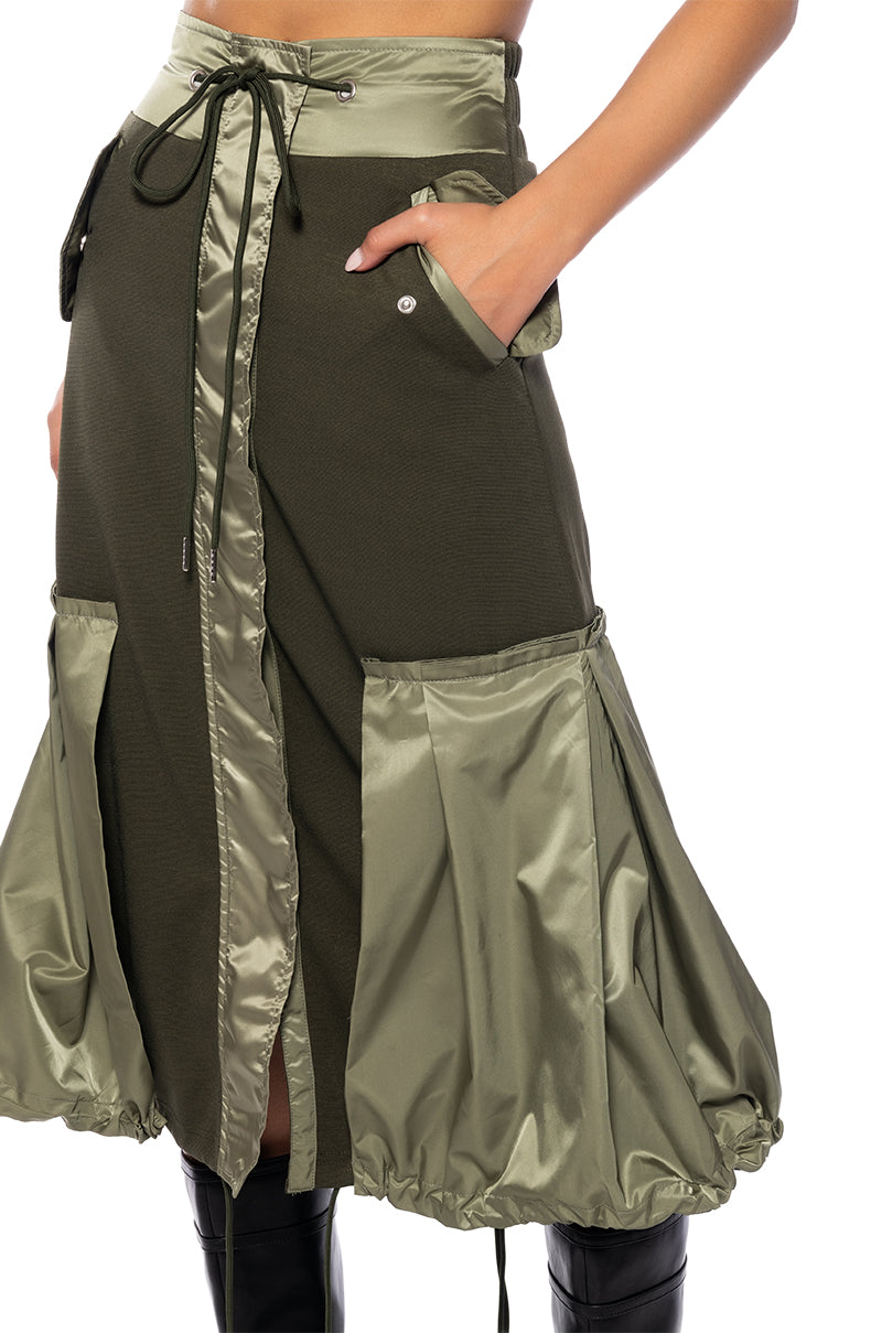Extra View Quincy Color Blocked Midi Skirt view 16