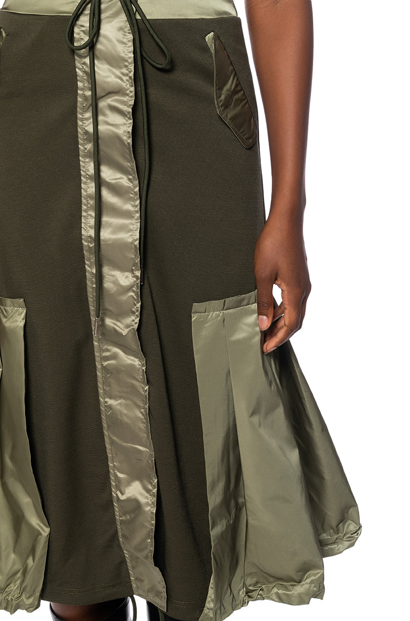 Extra View Quincy Color Blocked Midi Skirt view 15