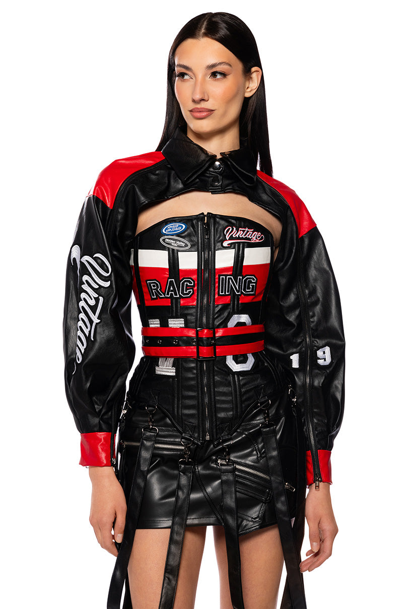 Front View Racing Pu Jacket 0