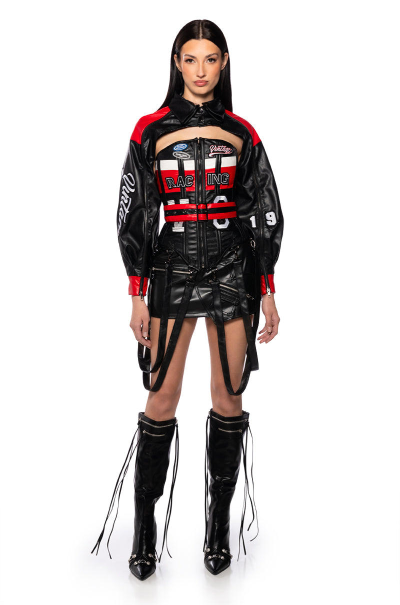 Detail View Racing Pu Jacket 3