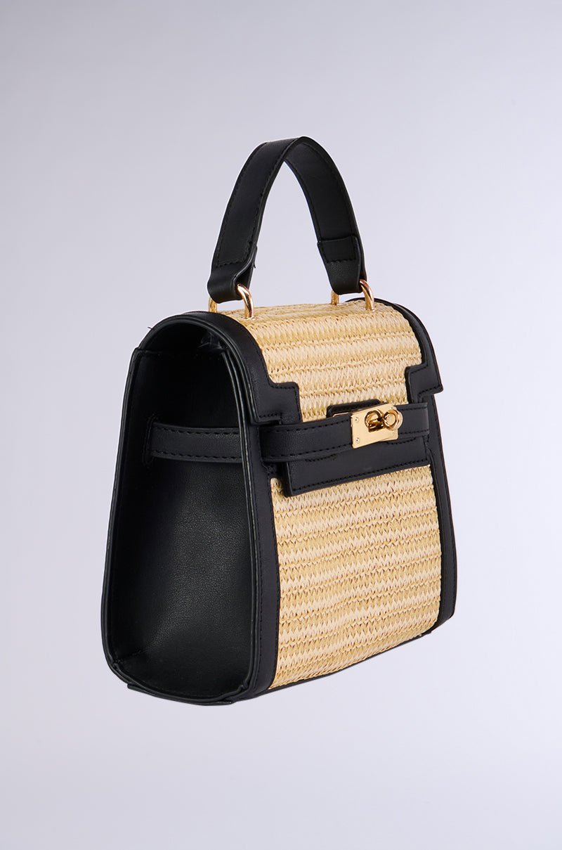 Back View Raffia Mini Bag 2