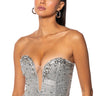 Front View Raise Your Glass Embellished Corset