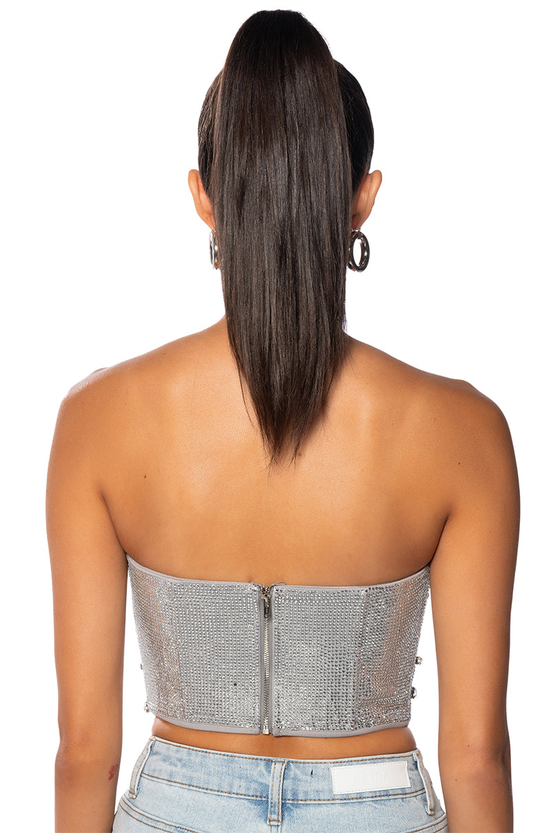 Full View Raise Your Glass Embellished Corset