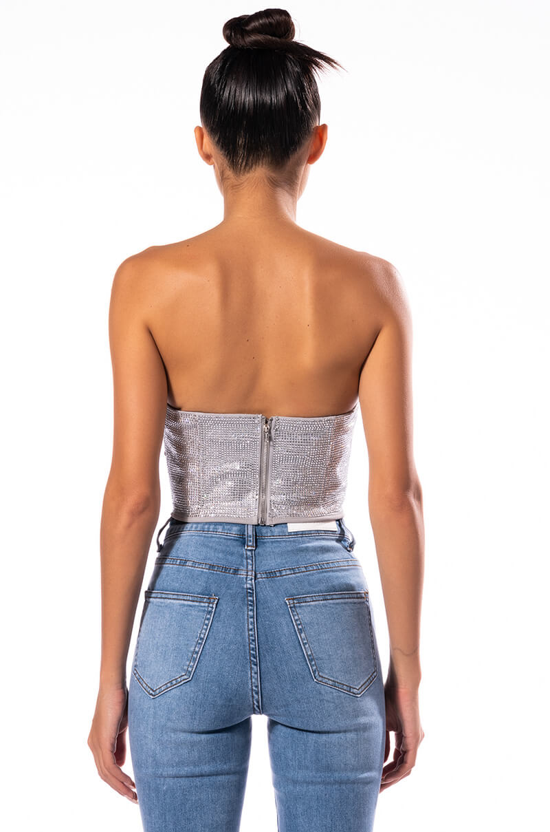 Full View Raise Your Glass Embellished Corset